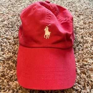Salmon-colored Polo Hat